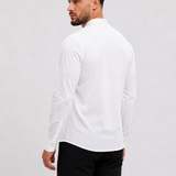 Mandarin Shirt White - achterkant studio