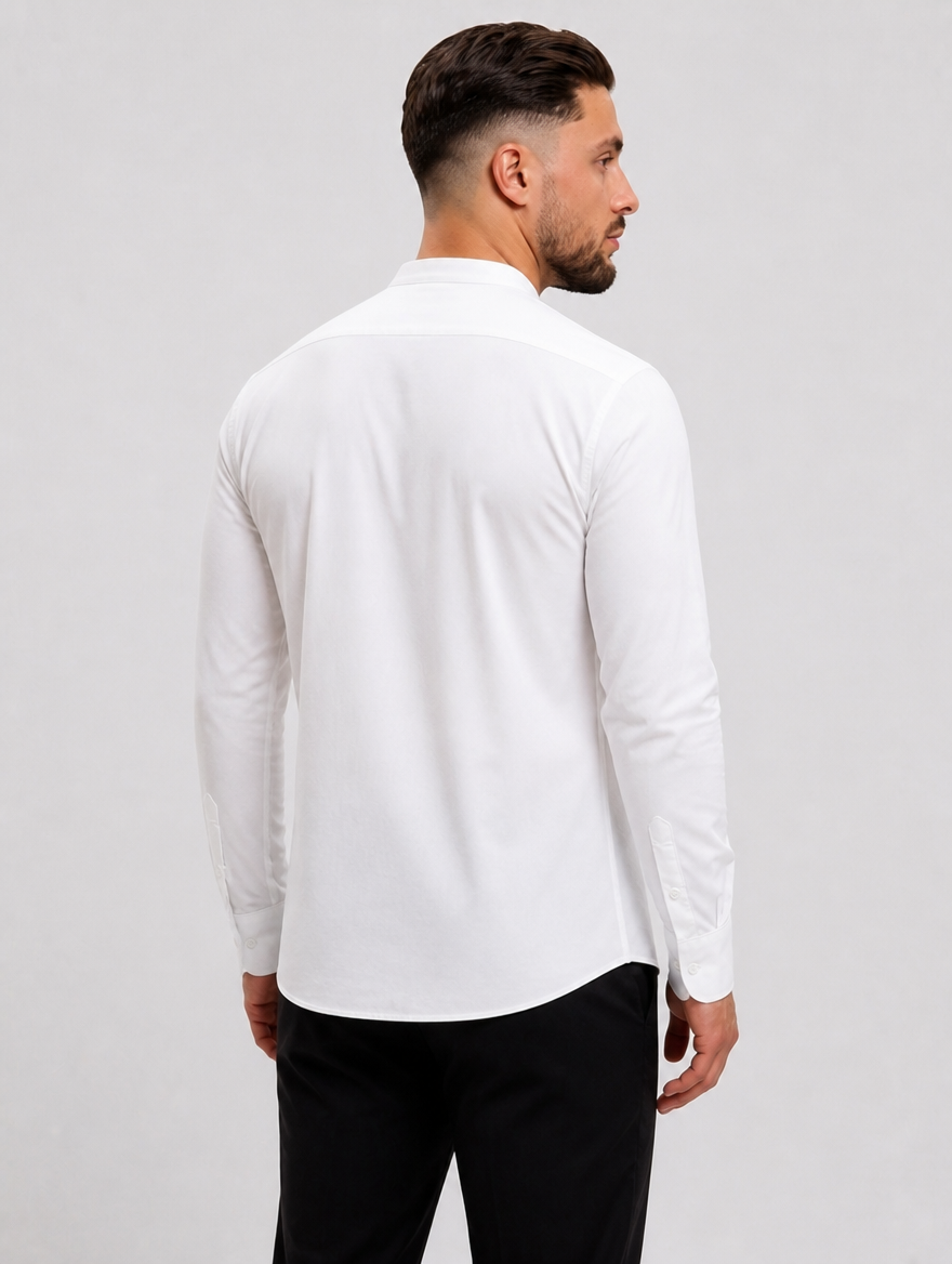Mao White Long - achterkant studio