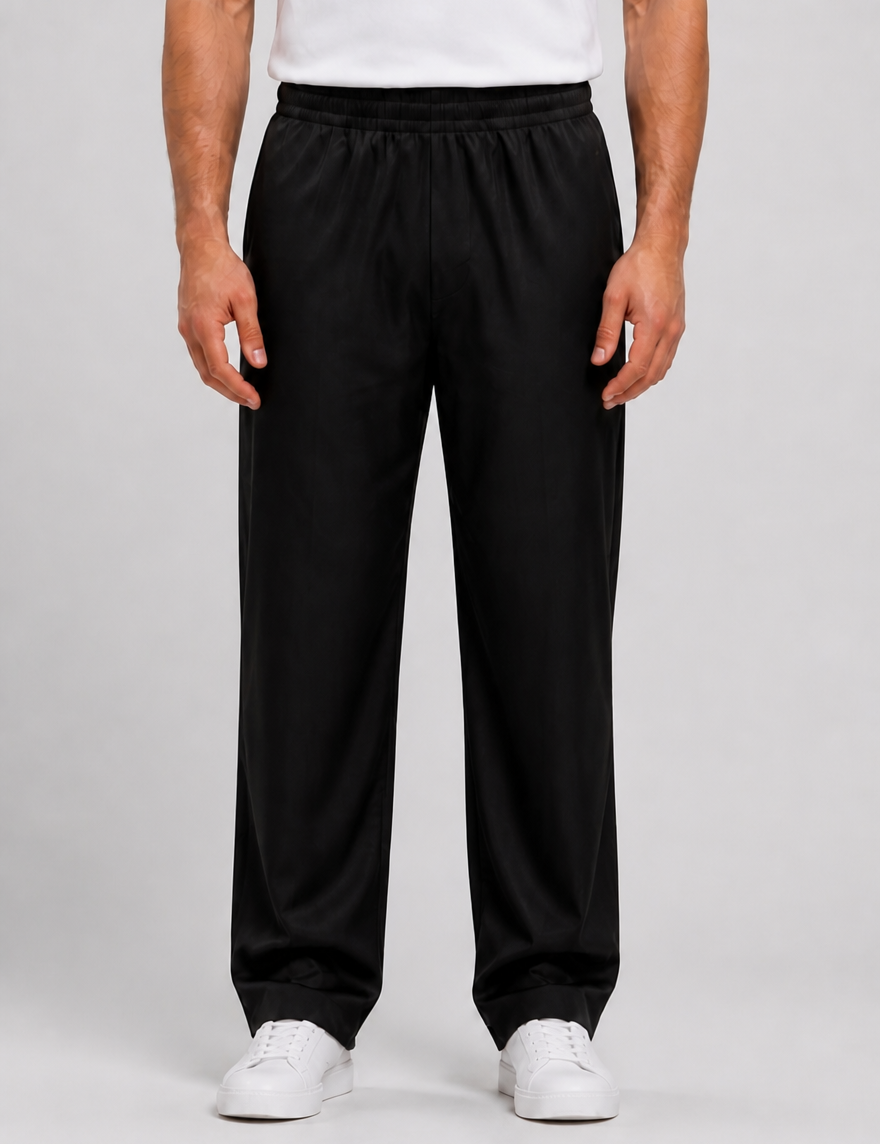 Ease Pants Black - voorkant detail