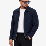 Core Zip Jacket Navy - voorkant