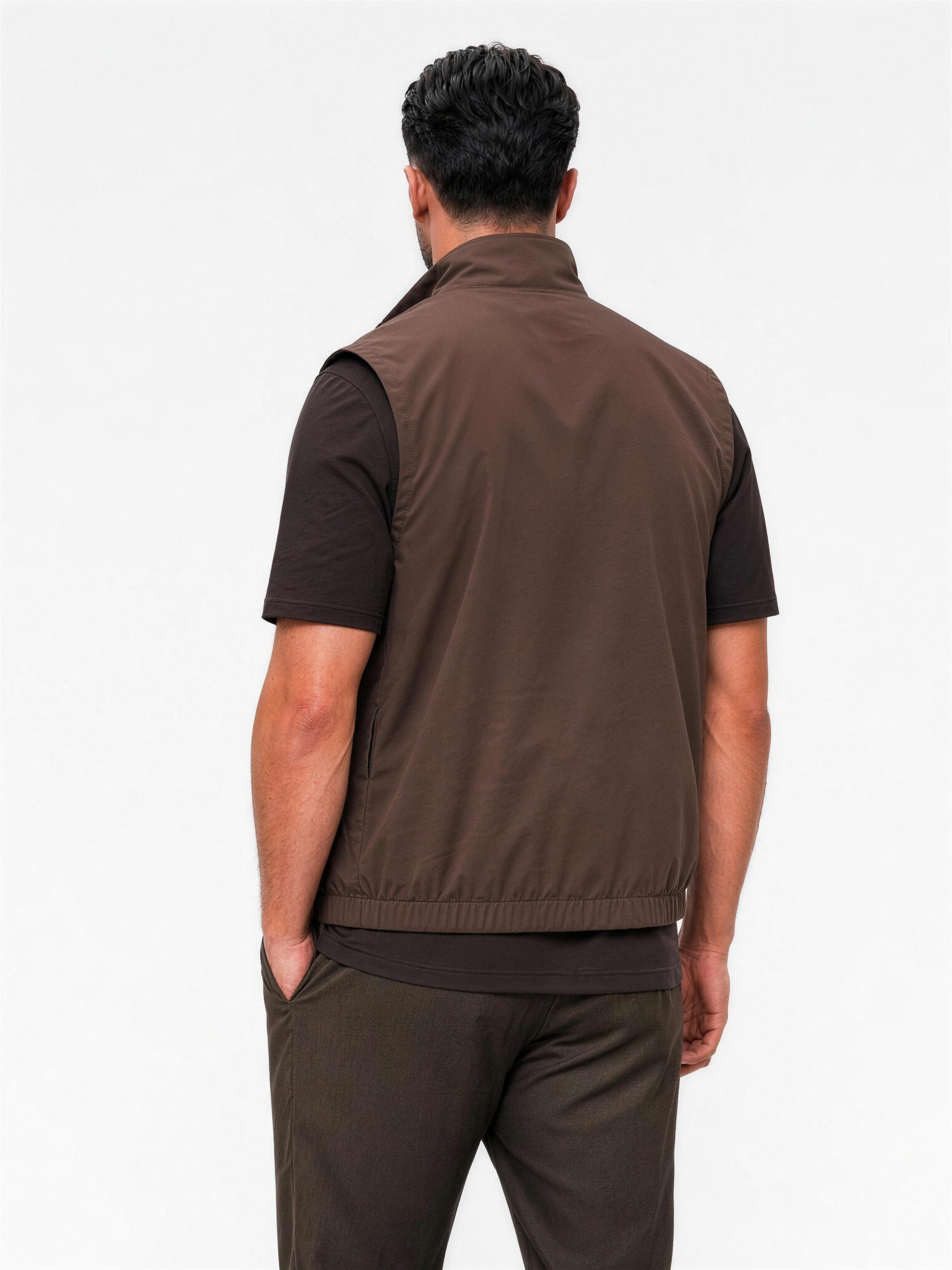 Core Bodywarmer Brown - achterkant schuin