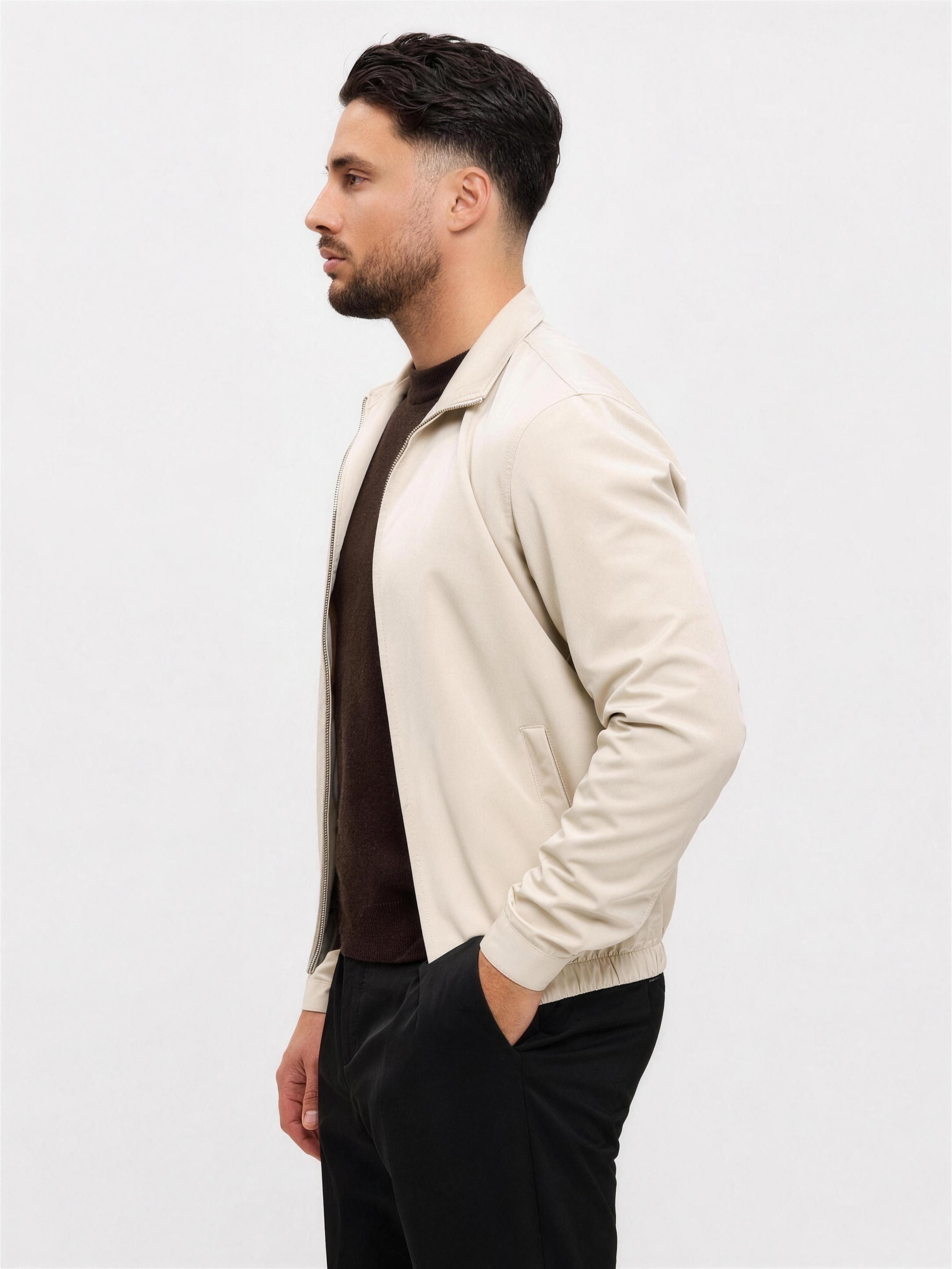 Smart Jacket Creme - zijkant