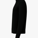 KNITTED ZIPPER VEST BLACK