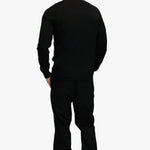 KNITTED ZIPPER VEST BLACK