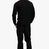 KNITTED ZIPPER VEST BLACK