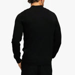 KNITTED ZIPPER VEST BLACK