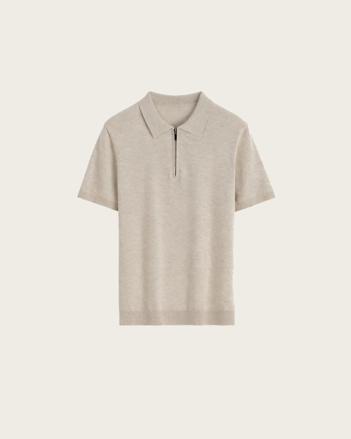 KNIT POLO | CREME