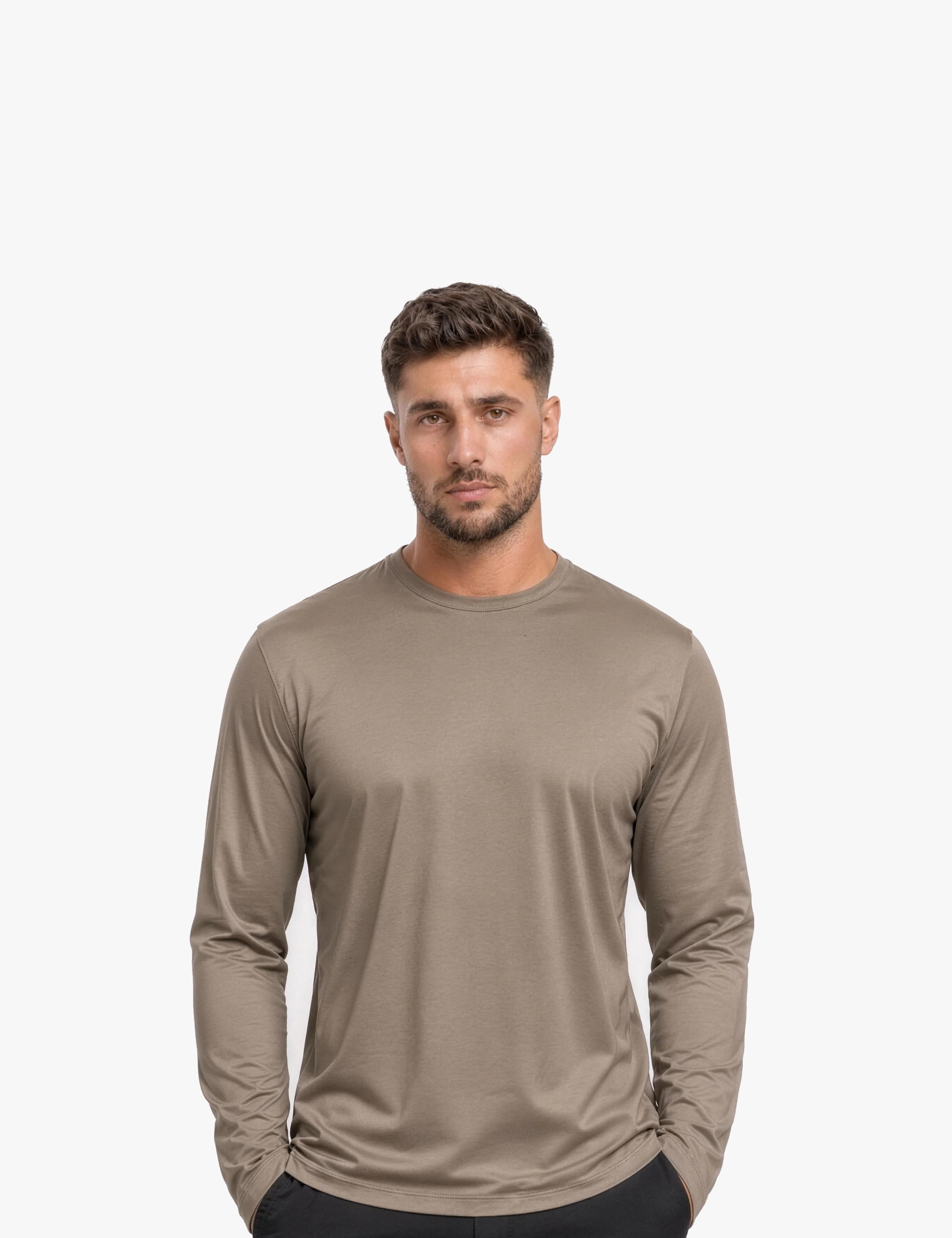 shiny essential longsleeve soft sand