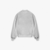 Pull ras du cou de luxe gris