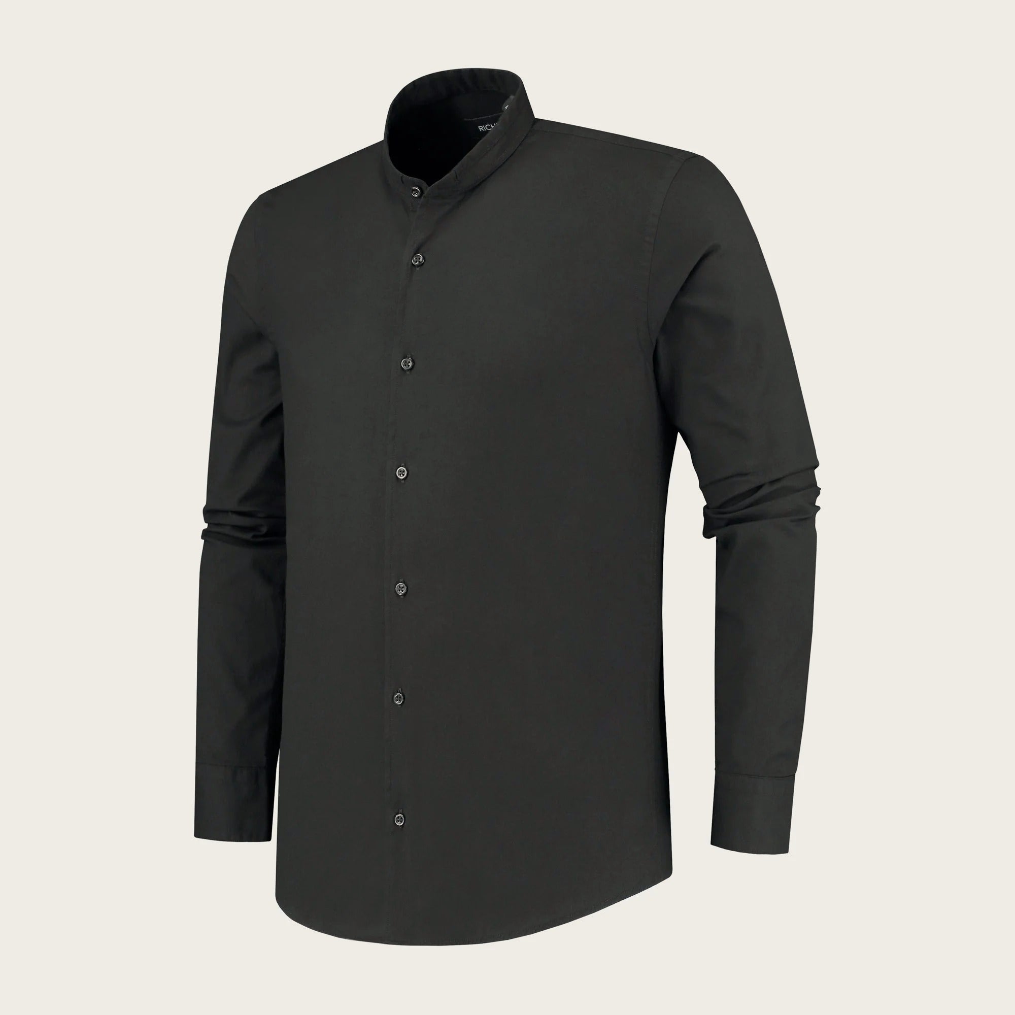 Richesse Mandarin Shirt Black side