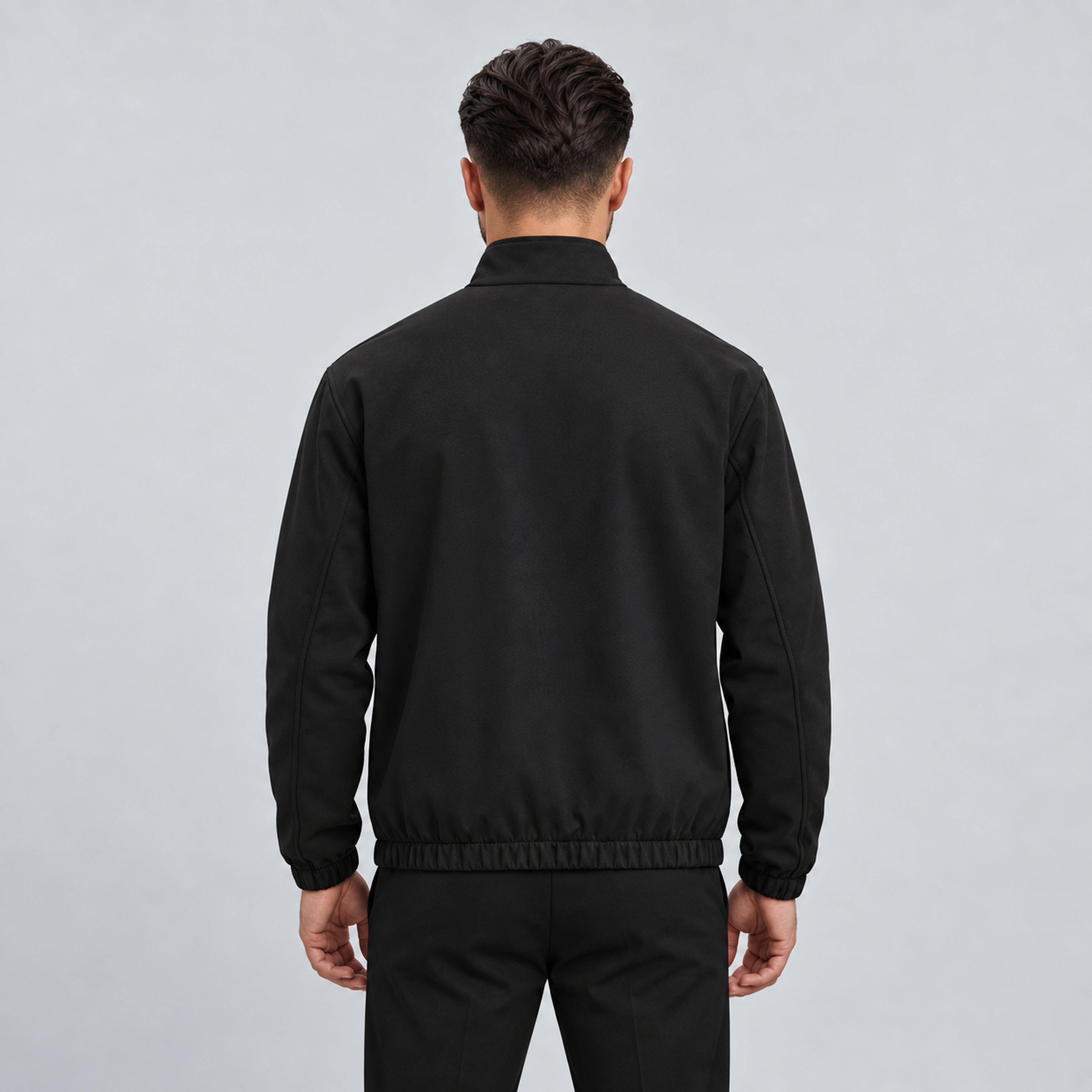 MONZA jacket zwart – achterkant op model