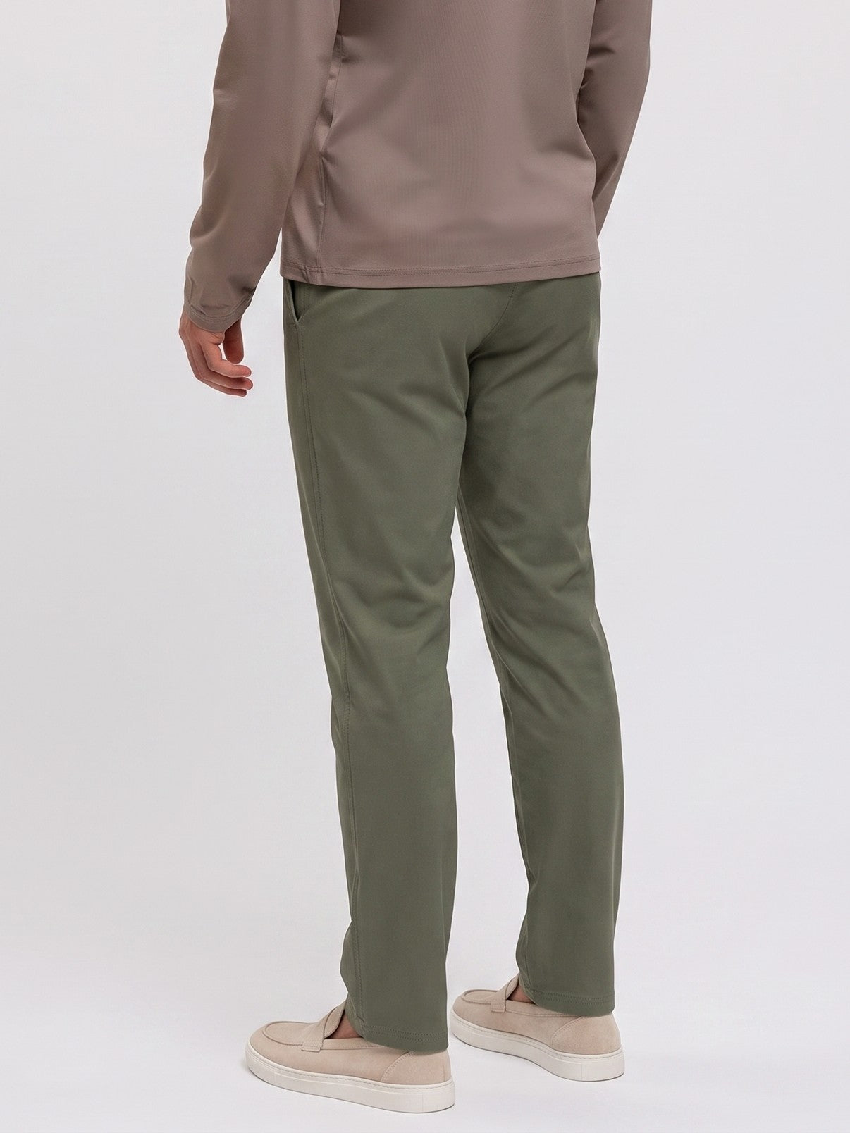 Essentials Smarts Pants Olive - achter