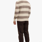 Cortez Knitted Polo Brown Creme