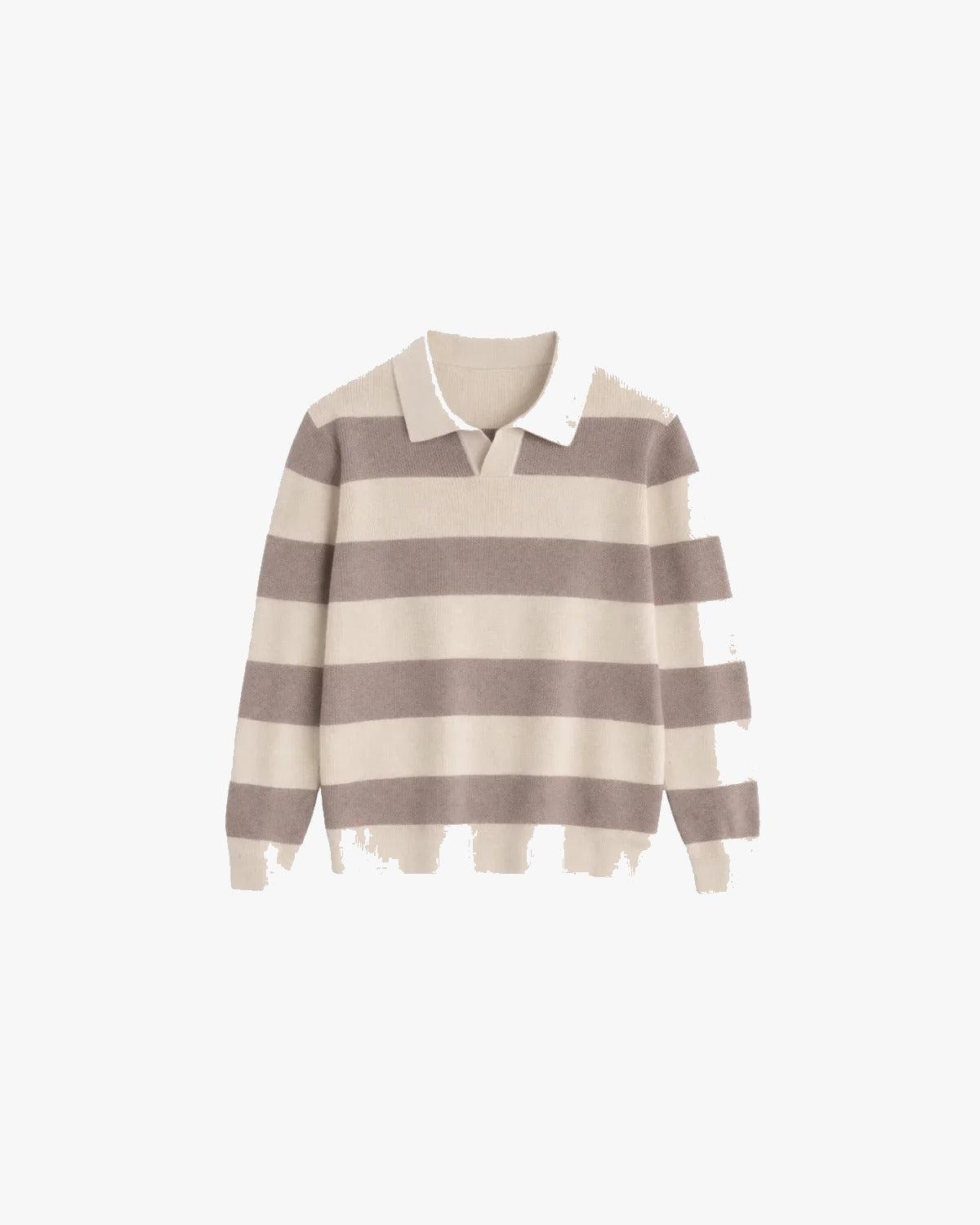 Cortez Knitted Polo Brown Creme