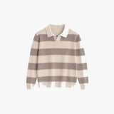 Cortez Knitted Polo Brown Creme
