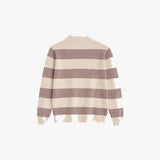 Cortez Knitted Polo Brown Creme