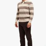 Cortez Knitted Polo Brown Creme