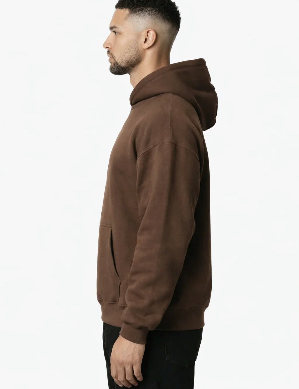 RK BLANK HOODIE COFFEE OVERSIZED