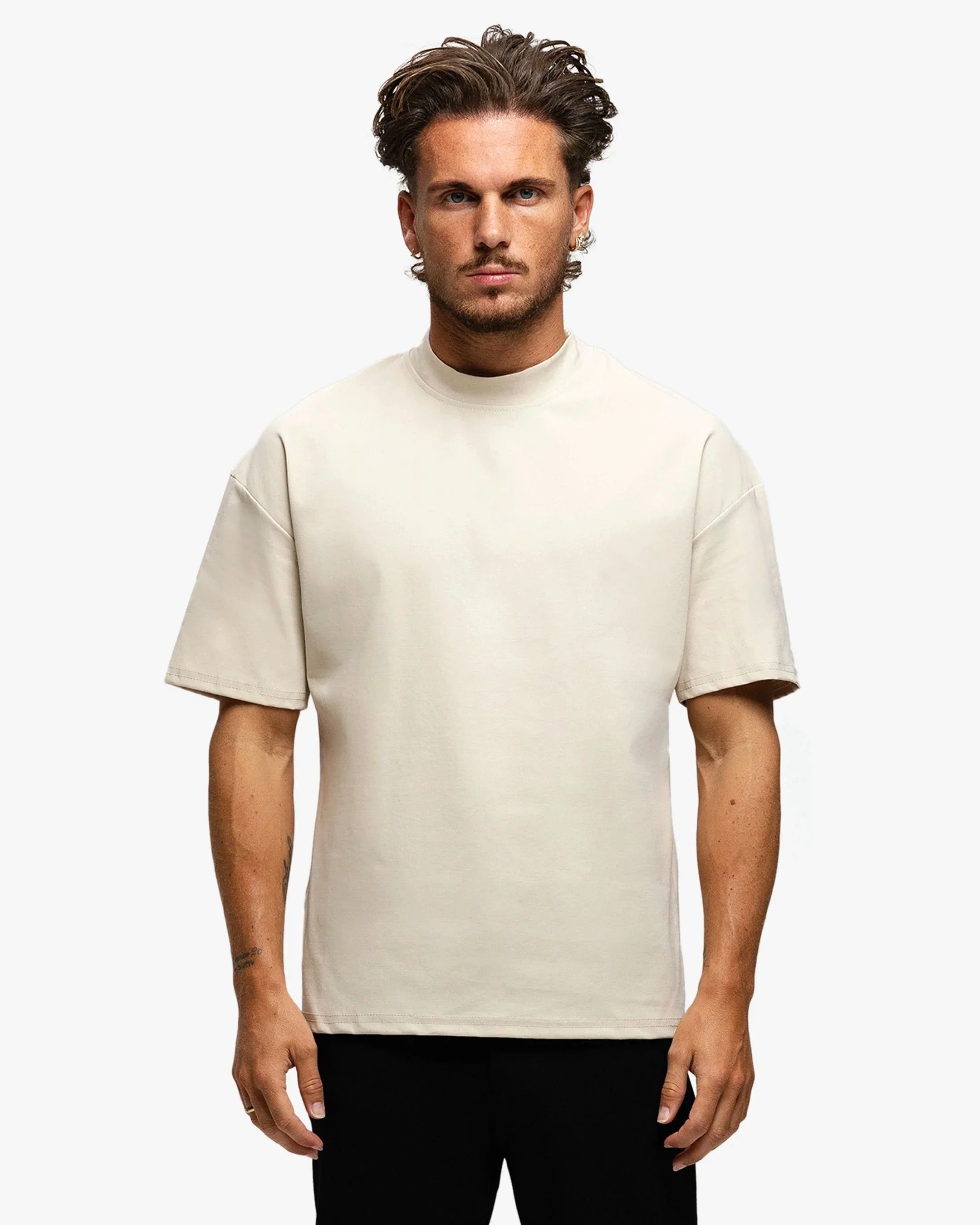 Luxury Shiny Creme T-Shirt