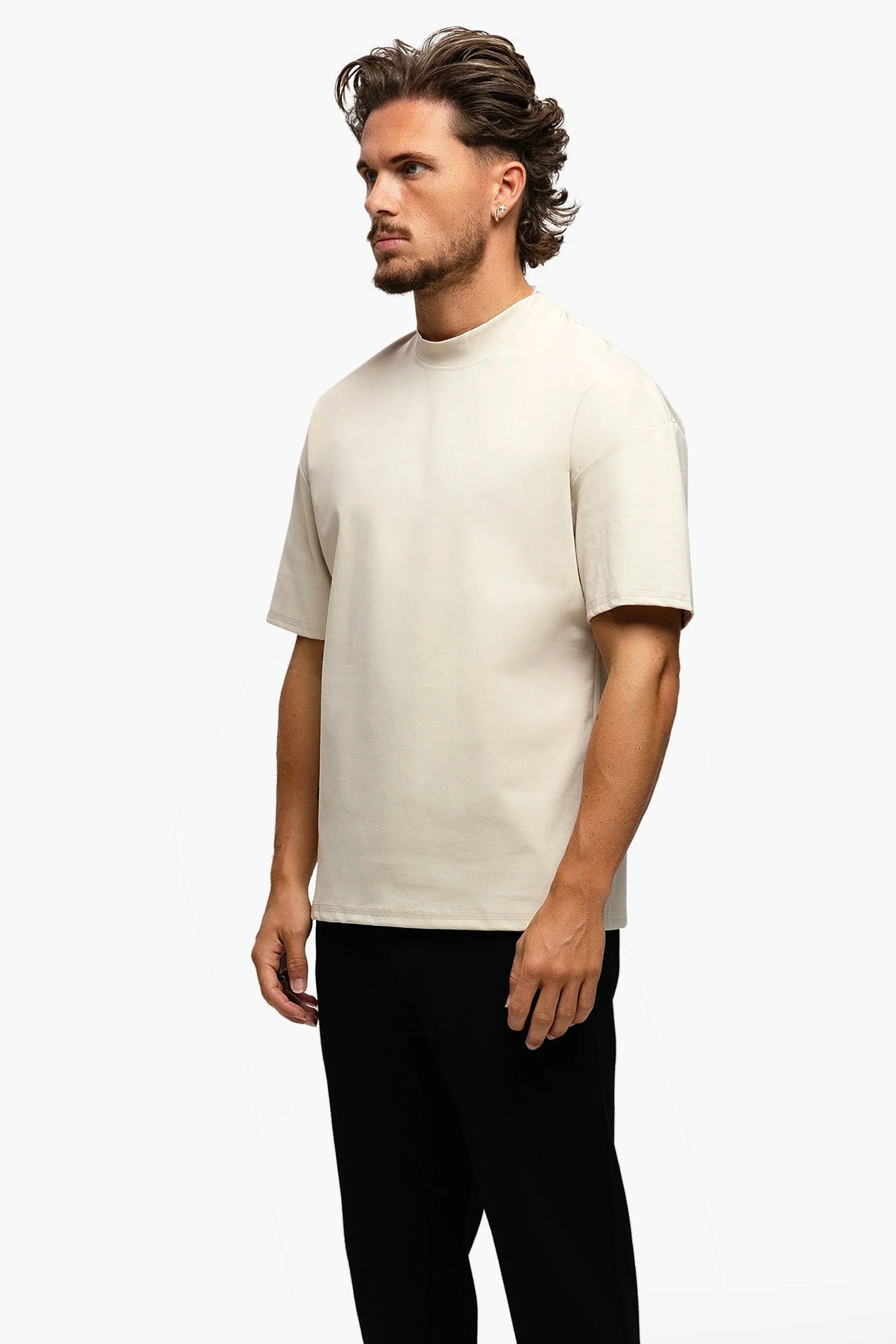 Luxury Shiny Creme T-Shirt