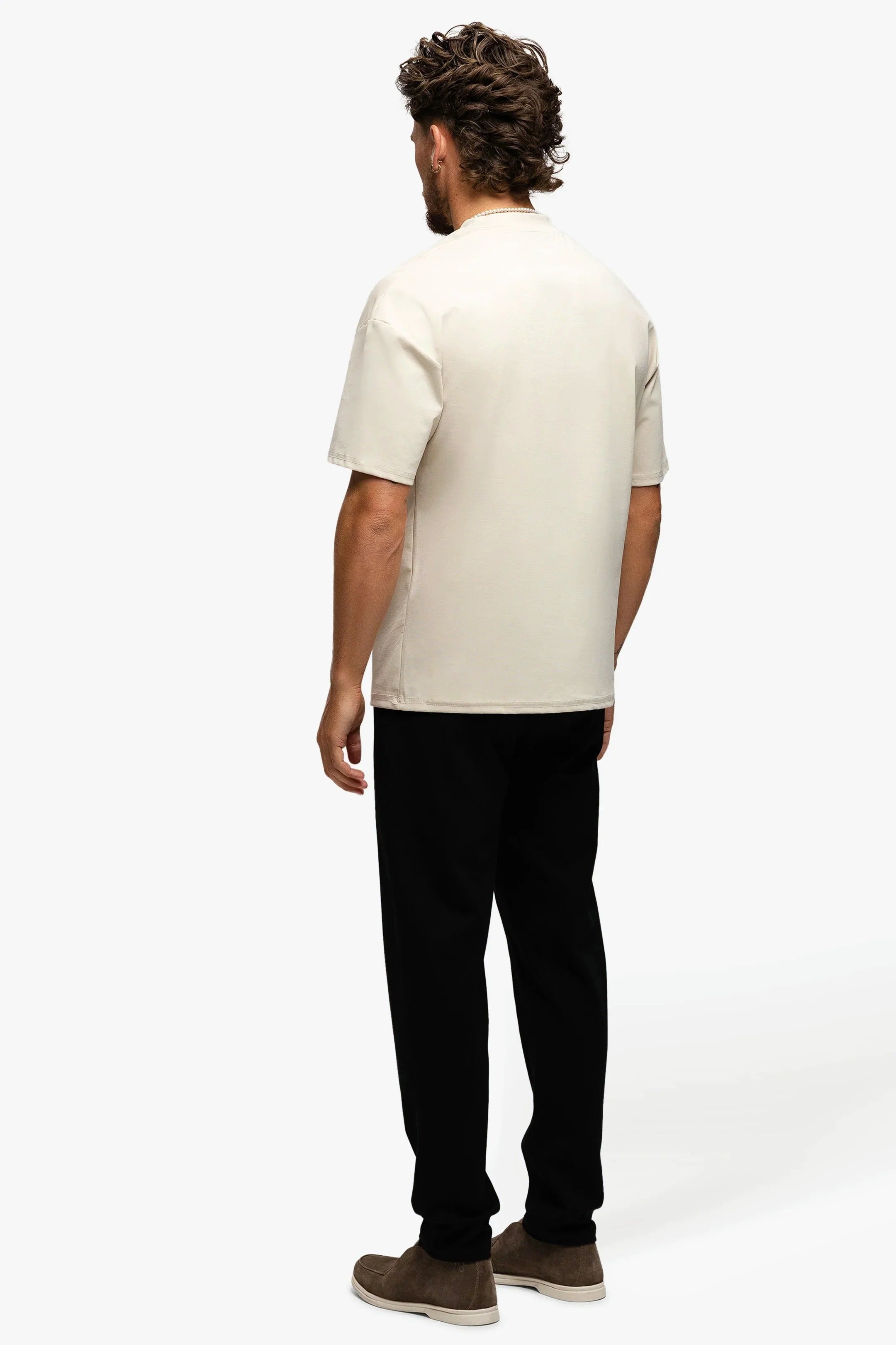 Luxury Shiny Creme T-Shirt