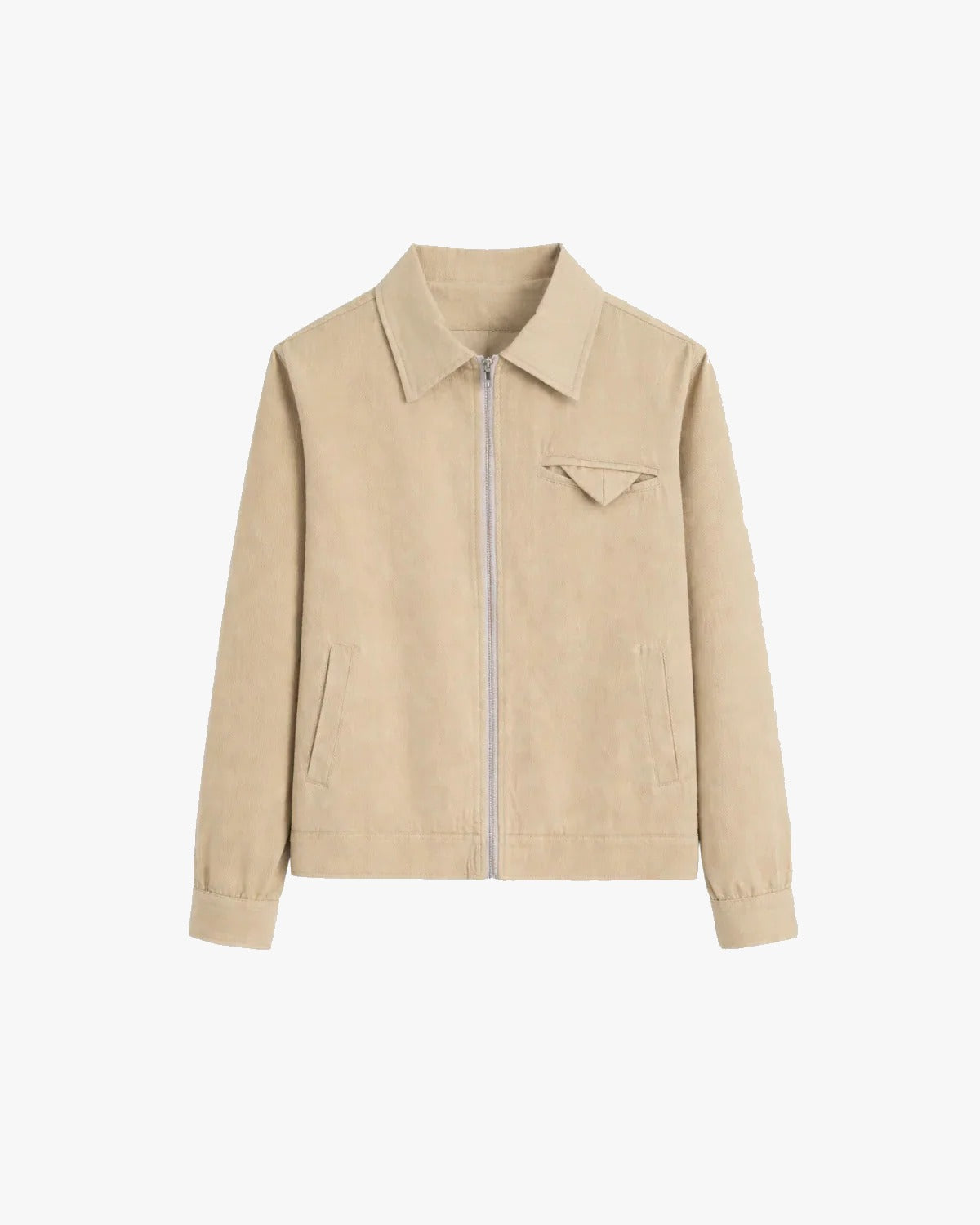 VALERMO ZIP JACKET | BEIGE