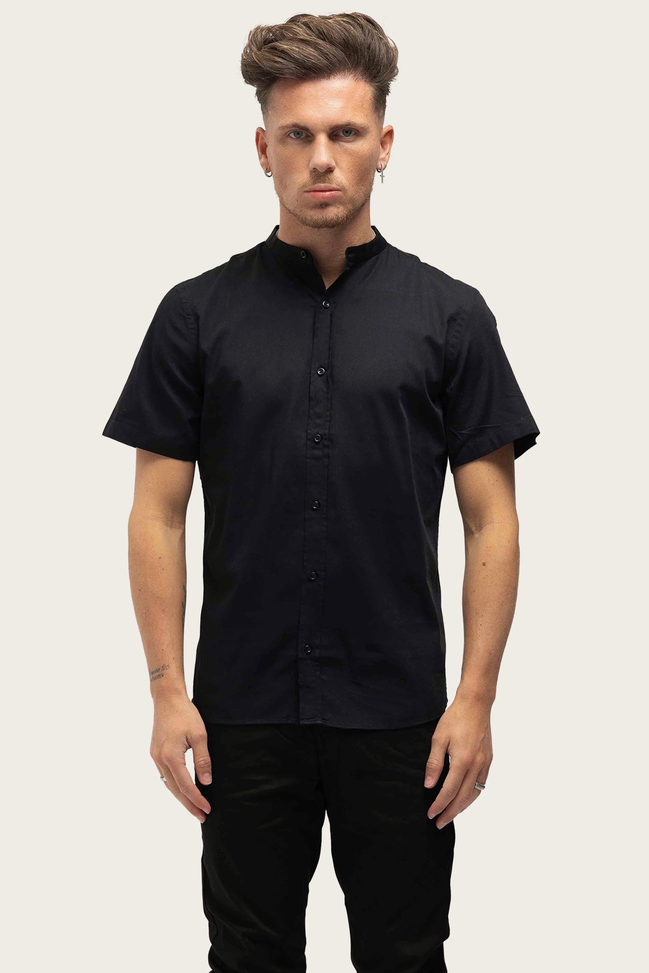 MAO BLACK SHIRT