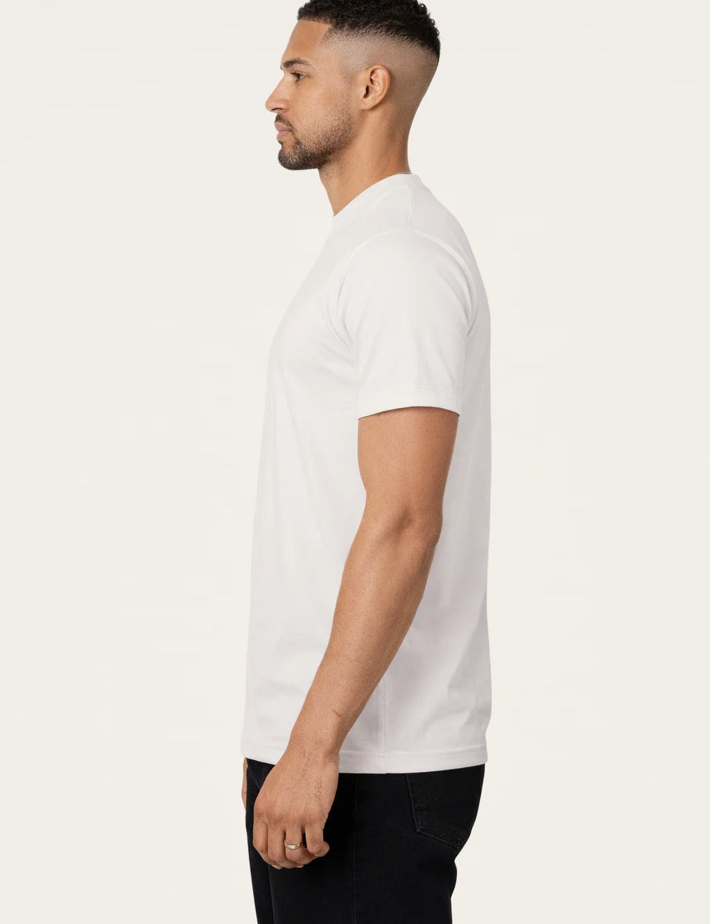 RK BLANK TEE WHITE SLIMFIT
