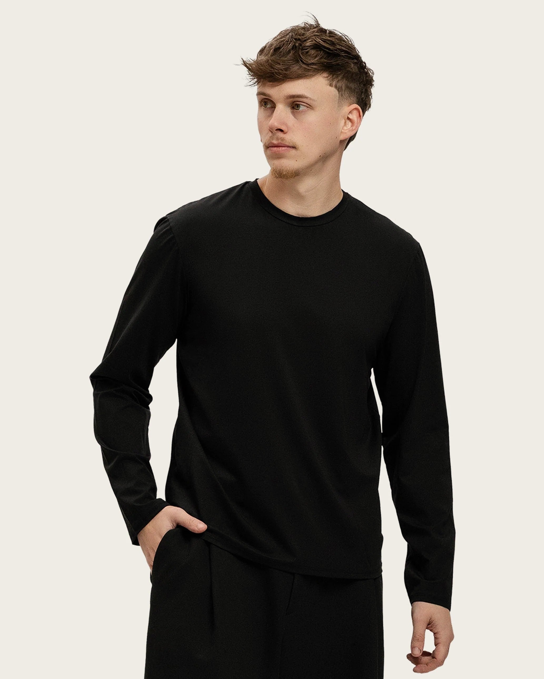 SHINY ESSENTIAL LONGSLEEVE BLACK