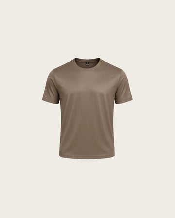 SHINY ESSENTIAL SHIRT DARK SAND