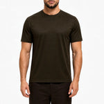 SHINY ESSENTIAL SHIRT DEEP BROWN