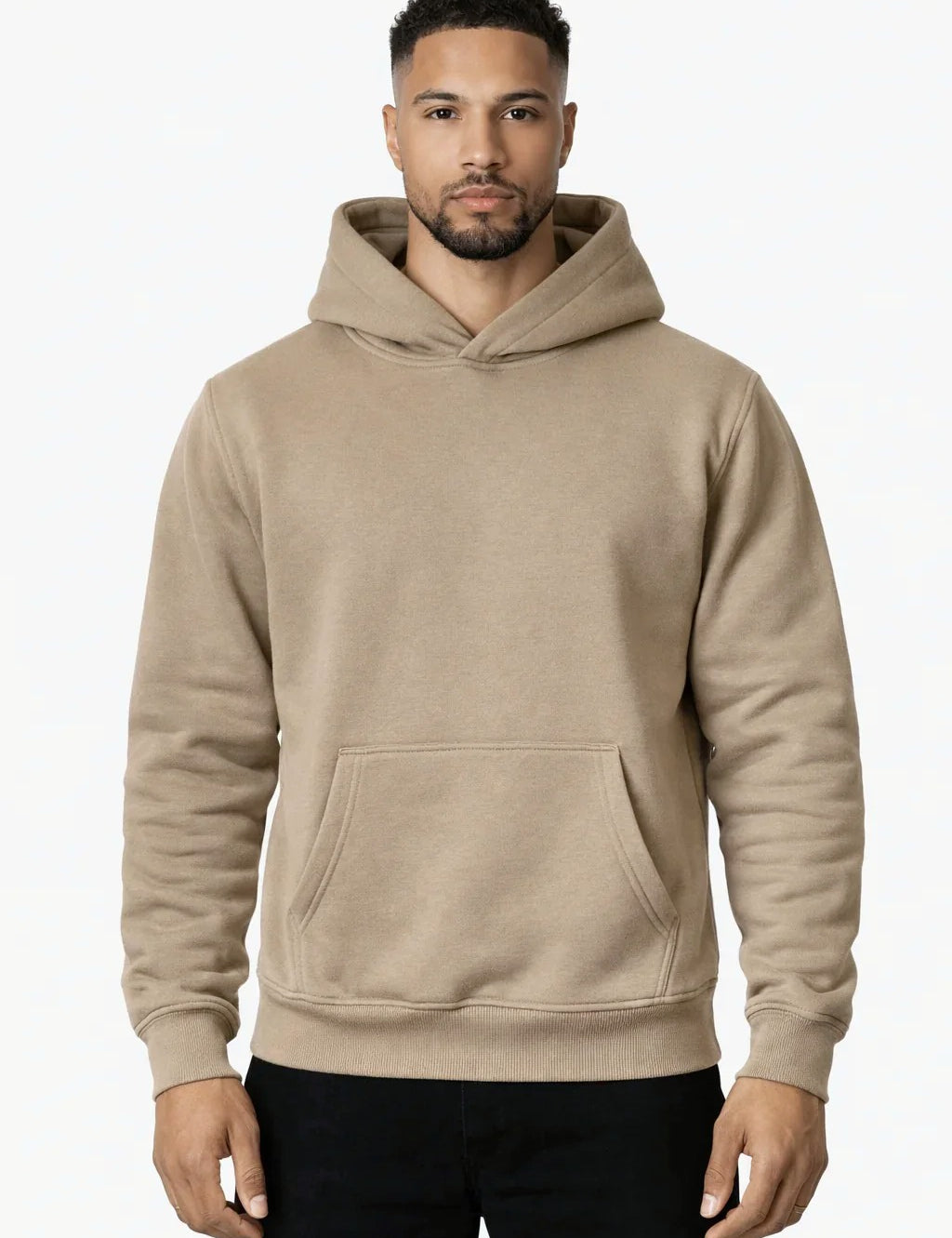RK Blank Hoodie Brown Oversized