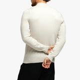 KNITTED ZIPPER VEST SOFT SAND