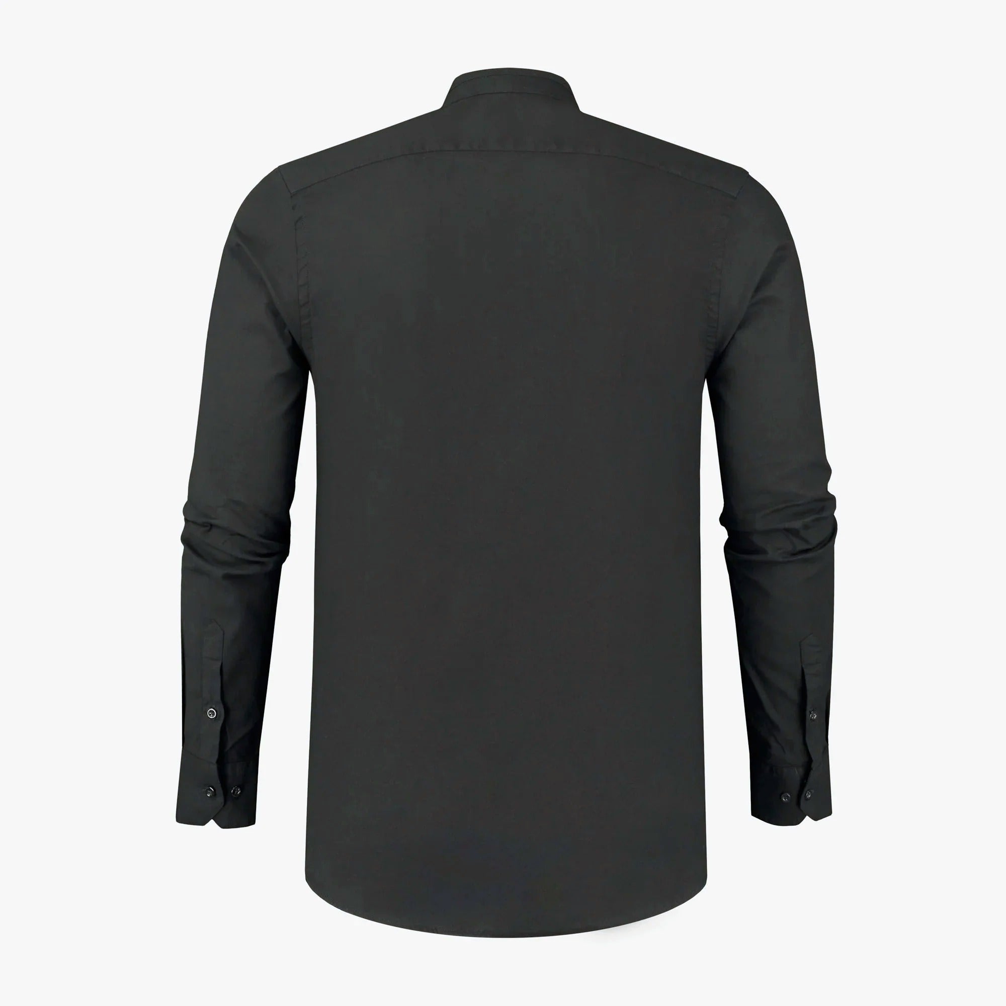 richesse mandarin shirt black