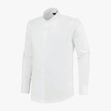 richesse mandarin shirt white