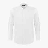richesse mandarin shirt white