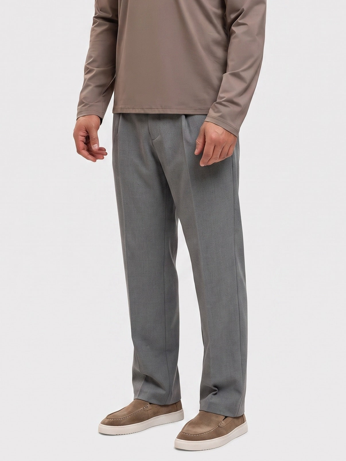 Romeo Straight Pants Grey - zij