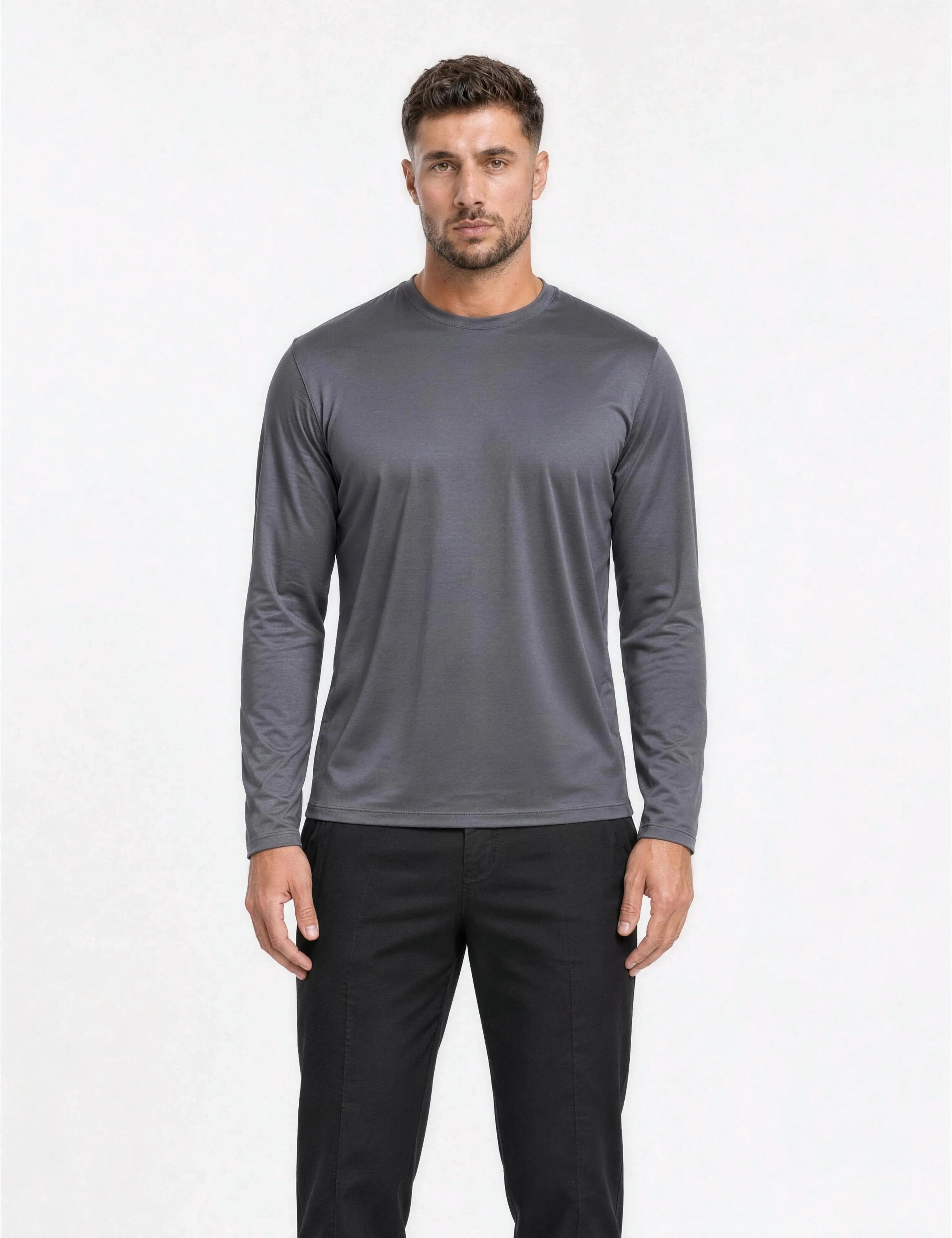 Shiny Essential Longsleeve Grey
