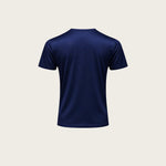 Shiny Essential Shirt Navy Blue - achtergrond #efece6