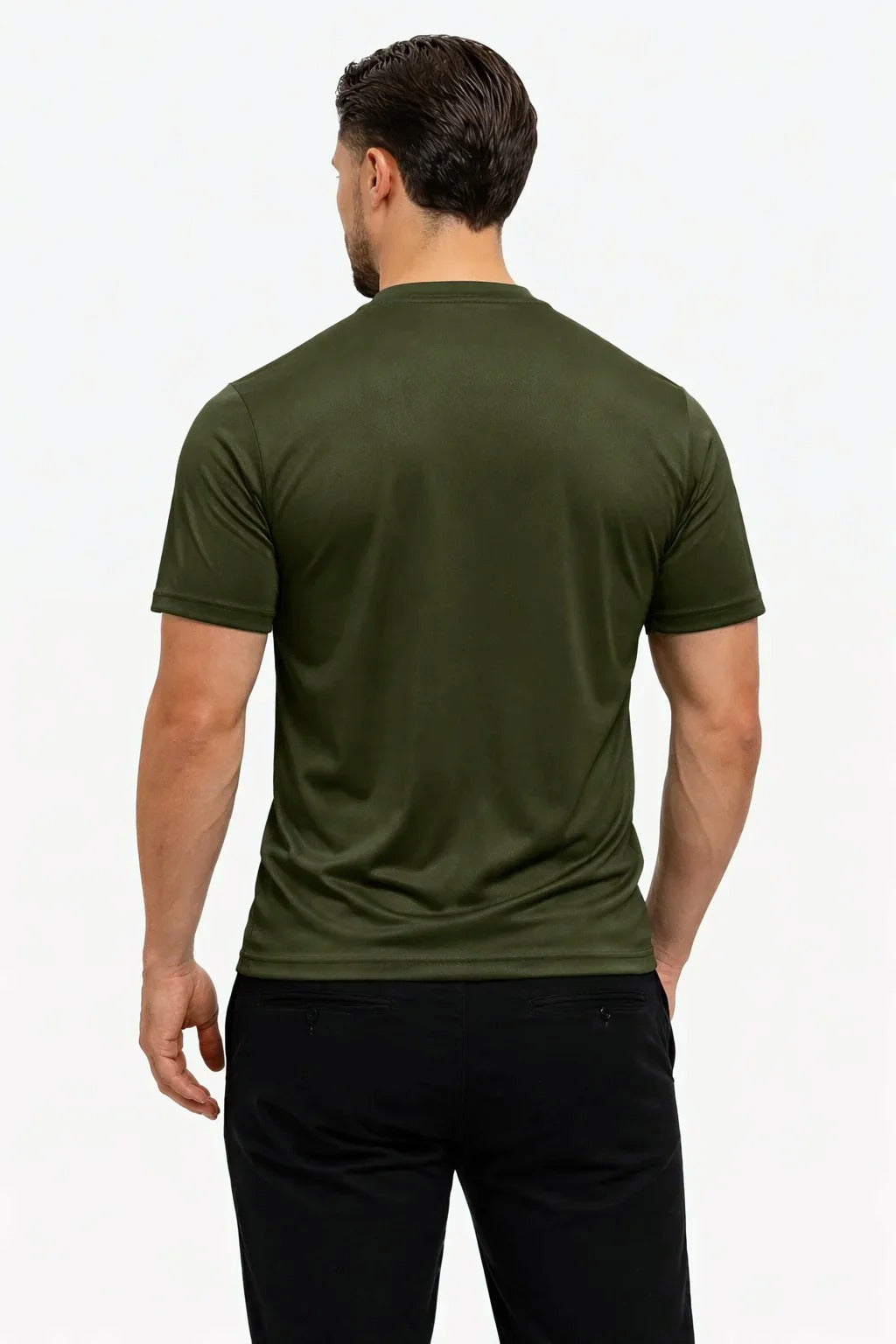 Shiny Essential Shirt Midnight Olive