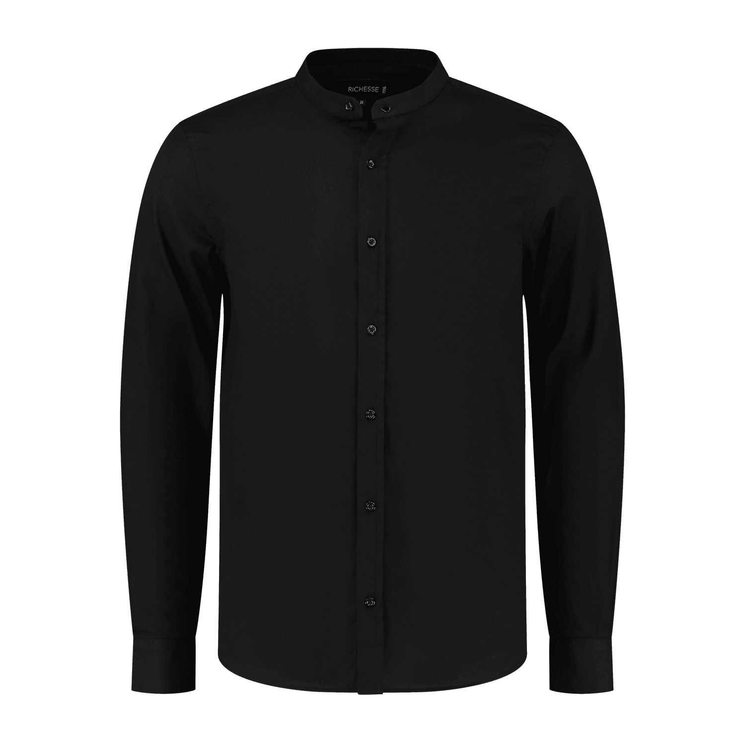 Mao Shirt Black Long