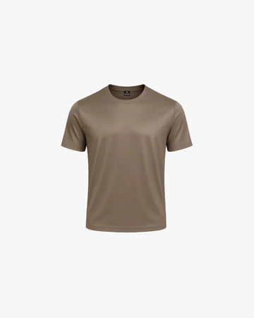 SHINY ESSENTIAL SHIRT DARK SAND
