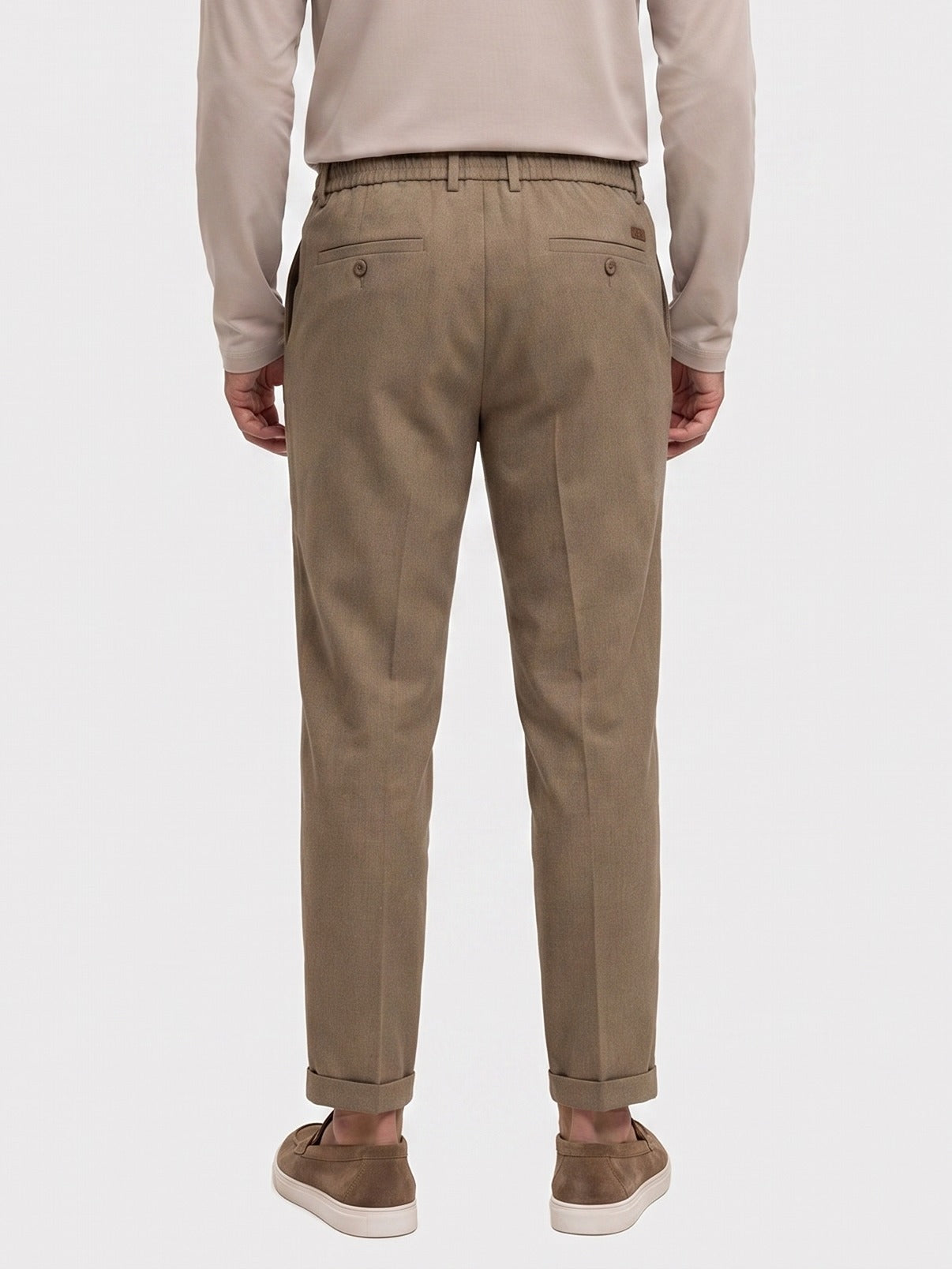 Tailered Pants Brown - achter