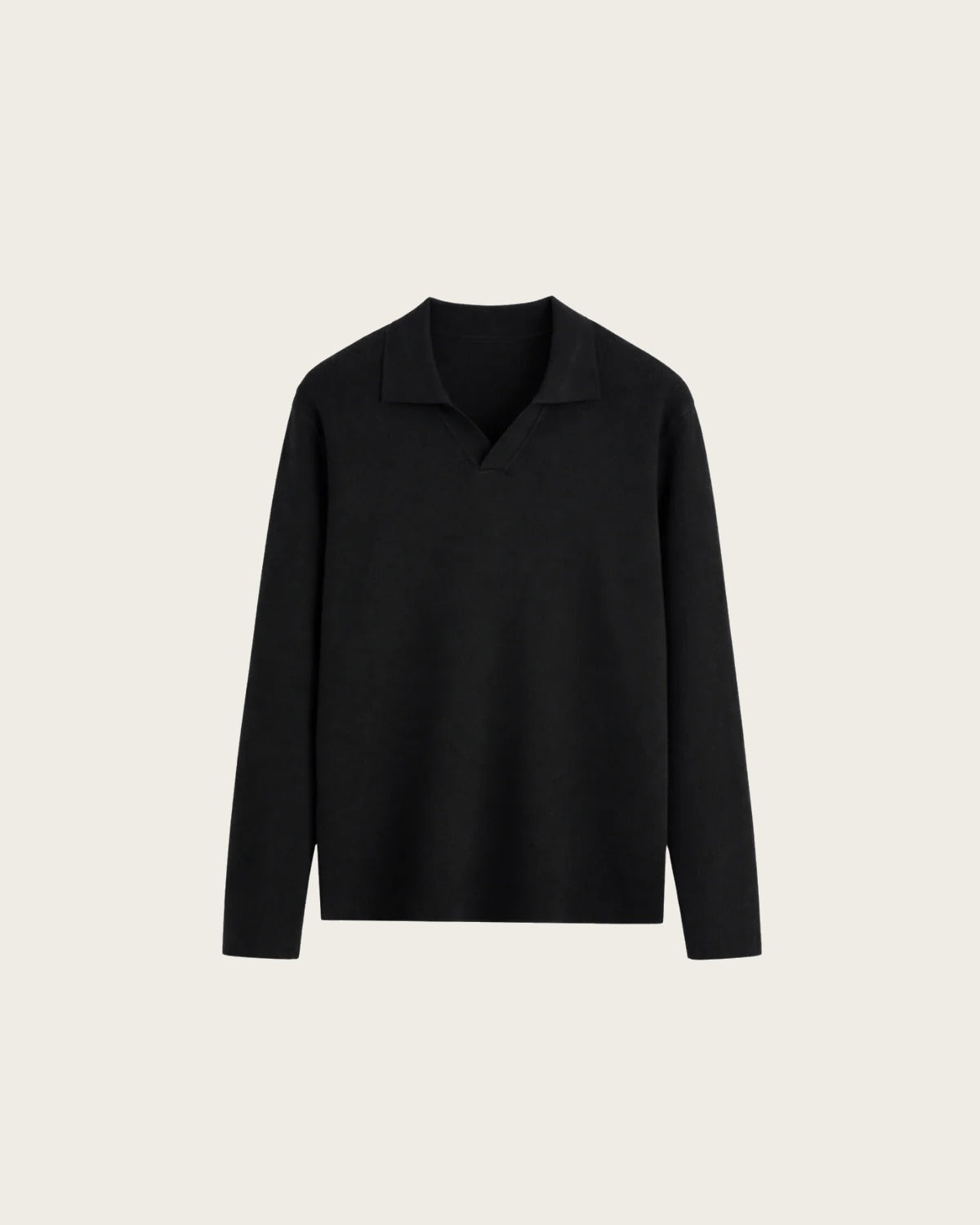 VALERO KNITTED POLO | BLACK